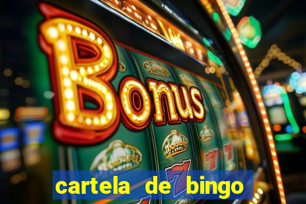 cartela de bingo cha de bebe